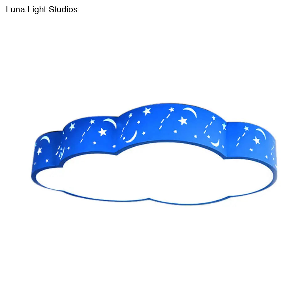 DecorBites™ DecorBites™ Hollow Cloud Cartoon LED Ceiling Lamp for Kids Bedroom with Metal Acrylic Ceiling Mount Light