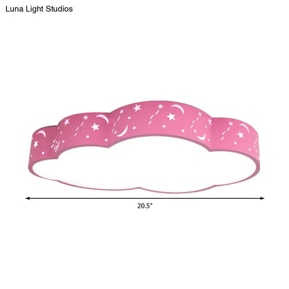 DecorBites™ DecorBites™ Hollow Cloud Cartoon LED Ceiling Lamp for Kids Bedroom with Metal Acrylic Ceiling Mount Light