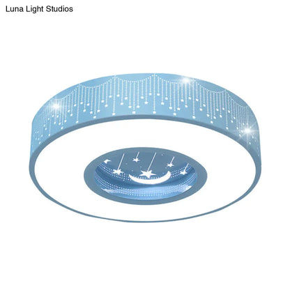 Lámpara de techo LED empotrada hueca DecorBites™: Macaron Loft, soporte de techo metálico para dormitorio infantil