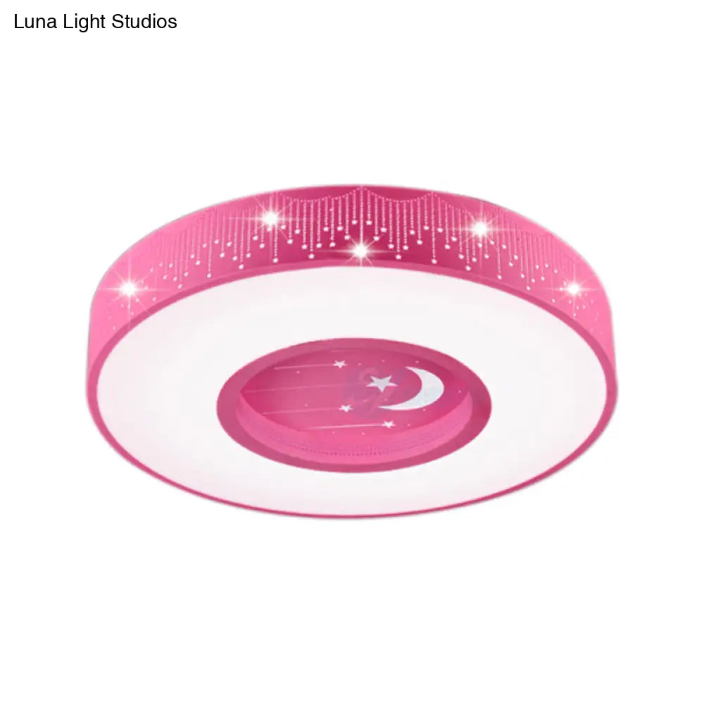 Lámpara de techo LED empotrada hueca DecorBites™: Macaron Loft, soporte de techo metálico para dormitorio infantil