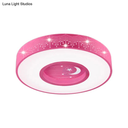 Lámpara de techo LED empotrada hueca DecorBites™: Macaron Loft, soporte de techo metálico para dormitorio infantil