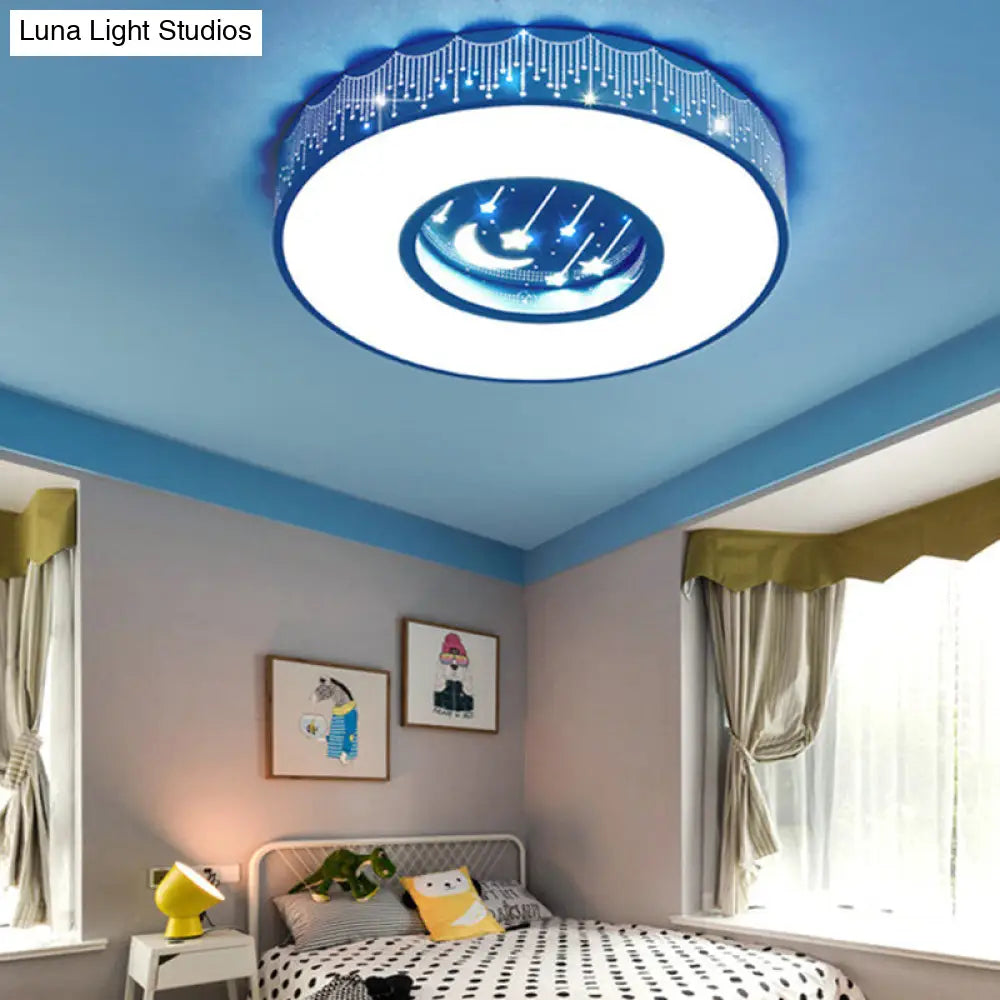 Lámpara de techo LED empotrada hueca DecorBites™: Macaron Loft, soporte de techo metálico para dormitorio infantil