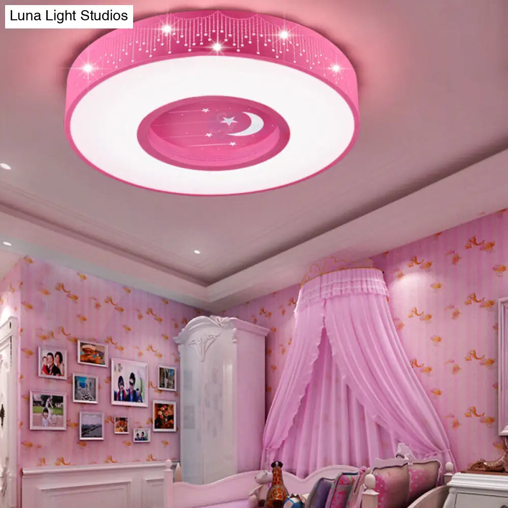 Lámpara de techo LED empotrada hueca DecorBites™: Macaron Loft, soporte de techo metálico para dormitorio infantil