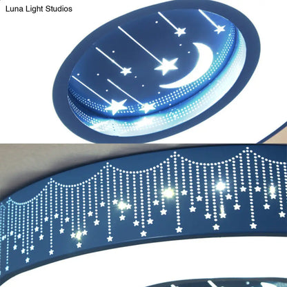 Lámpara de techo LED empotrada hueca DecorBites™: Macaron Loft, soporte de techo metálico para dormitorio infantil