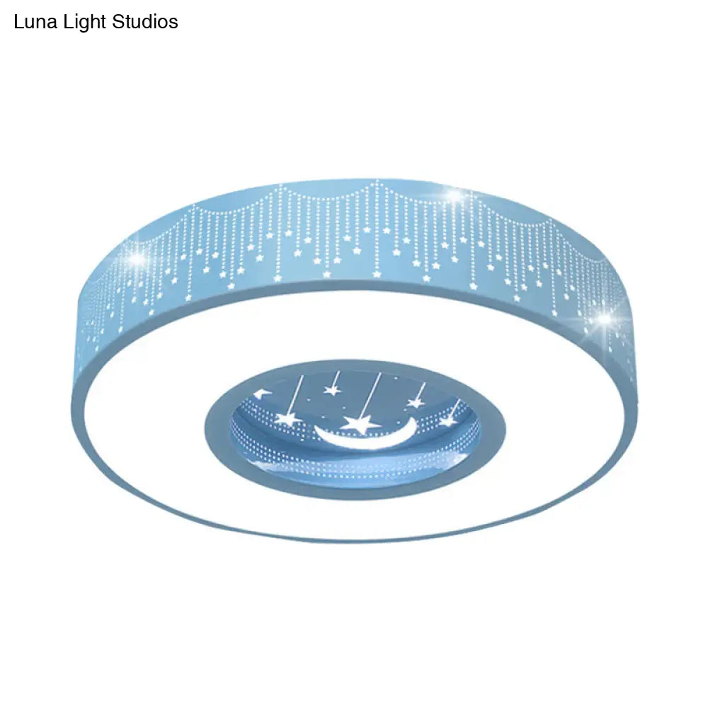 Lámpara de techo LED empotrada hueca DecorBites™: Macaron Loft, soporte de techo metálico para dormitorio infantil