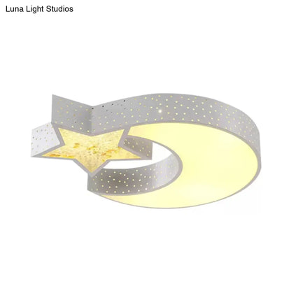 DecorBites™ DecorBites™ Hollow Star Moon LED Ceiling Light for Kids' Study Room