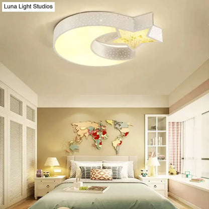 DecorBites™ DecorBites™ Hollow Star Moon LED Ceiling Light for Kids' Study Room
