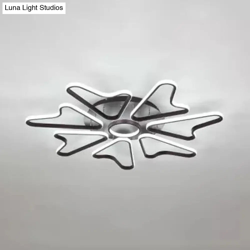 Lámpara de techo LED DecorBites™ con forma de cuerno para dormitorio infantil moderno, fabricada en acrílico