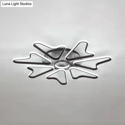 Lámpara de techo LED DecorBites™ con forma de cuerno para dormitorio infantil moderno, fabricada en acrílico