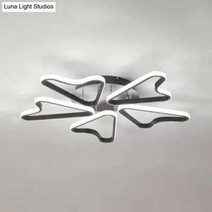 Lámpara de techo LED DecorBites™ con forma de cuerno para dormitorio infantil moderno, fabricada en acrílico