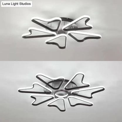 Lámpara de techo LED DecorBites™ con forma de cuerno para dormitorio infantil moderno, fabricada en acrílico