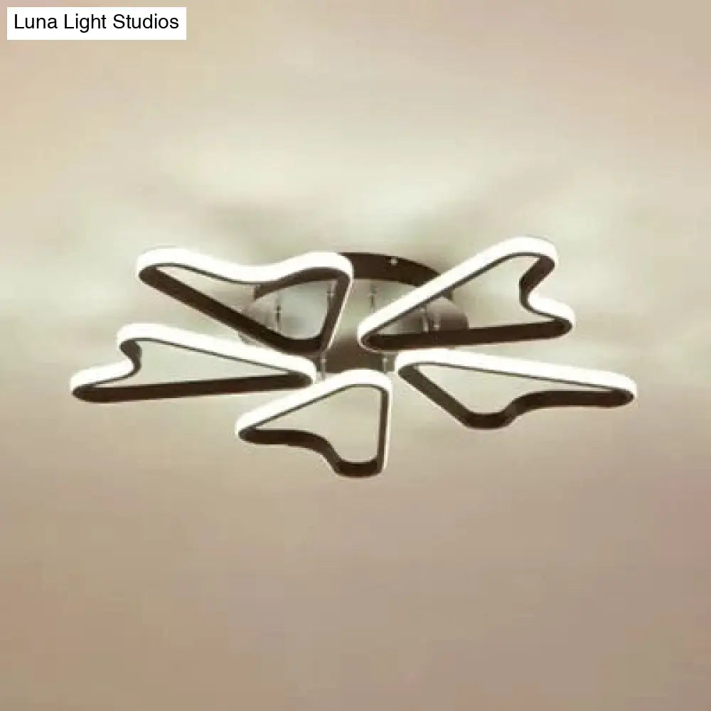 Lámpara de techo LED DecorBites™ con forma de cuerno para dormitorio infantil moderno, fabricada en acrílico