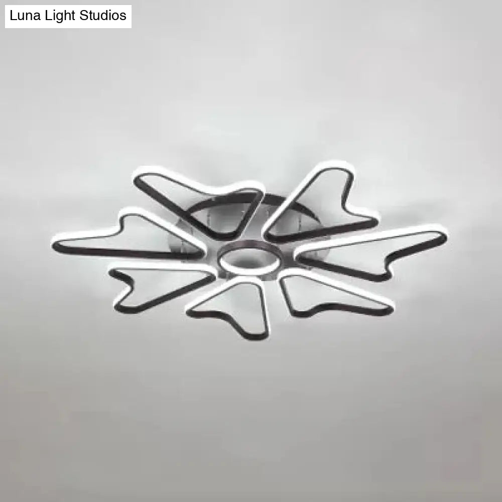 Lámpara de techo LED DecorBites™ con forma de cuerno para dormitorio infantil moderno, fabricada en acrílico