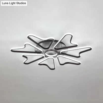 Lámpara de techo LED DecorBites™ con forma de cuerno para dormitorio infantil moderno, fabricada en acrílico