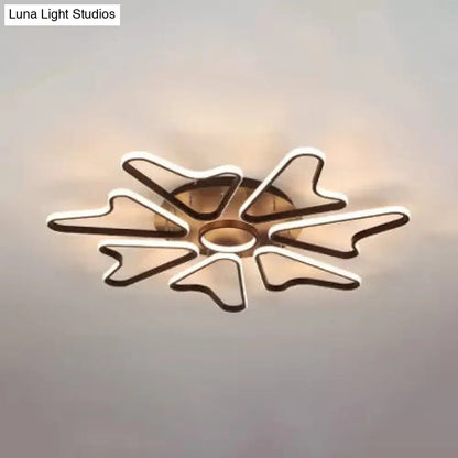 Lámpara de techo LED DecorBites™ con forma de cuerno para dormitorio infantil moderno, fabricada en acrílico