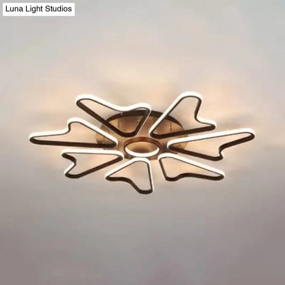 Lámpara de techo LED DecorBites™ con forma de cuerno para dormitorio infantil moderno, fabricada en acrílico