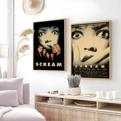 Horror Movie Retro Poster Wall Art - Posters