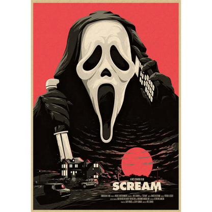 Horror Movie Retro Poster Wall Art - z17 / 30X40cmNoframe - Posters