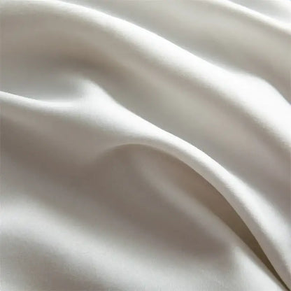 Soft flowing white silk fabric with smooth lustrous texture in hotel style white and black decorbites 1000tc egyptian cotton bedding set