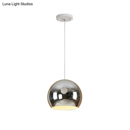 I suggest the following improved product title: "Nordic Iron Globe Pendant Light - 1 Light Chrome/Rose Gold Ceiling Fixture