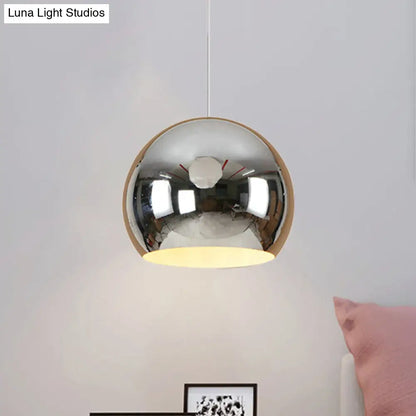 I suggest the following improved product title: "Nordic Iron Globe Pendant Light - 1 Light Chrome/Rose Gold Ceiling Fixture