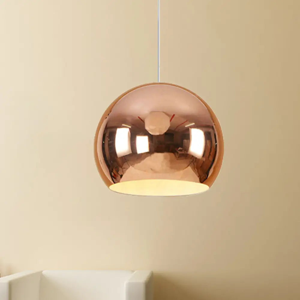 I suggest the following improved product title: "Nordic Iron Globe Pendant Light - 1 Light Chrome/Rose Gold Ceiling Fixture