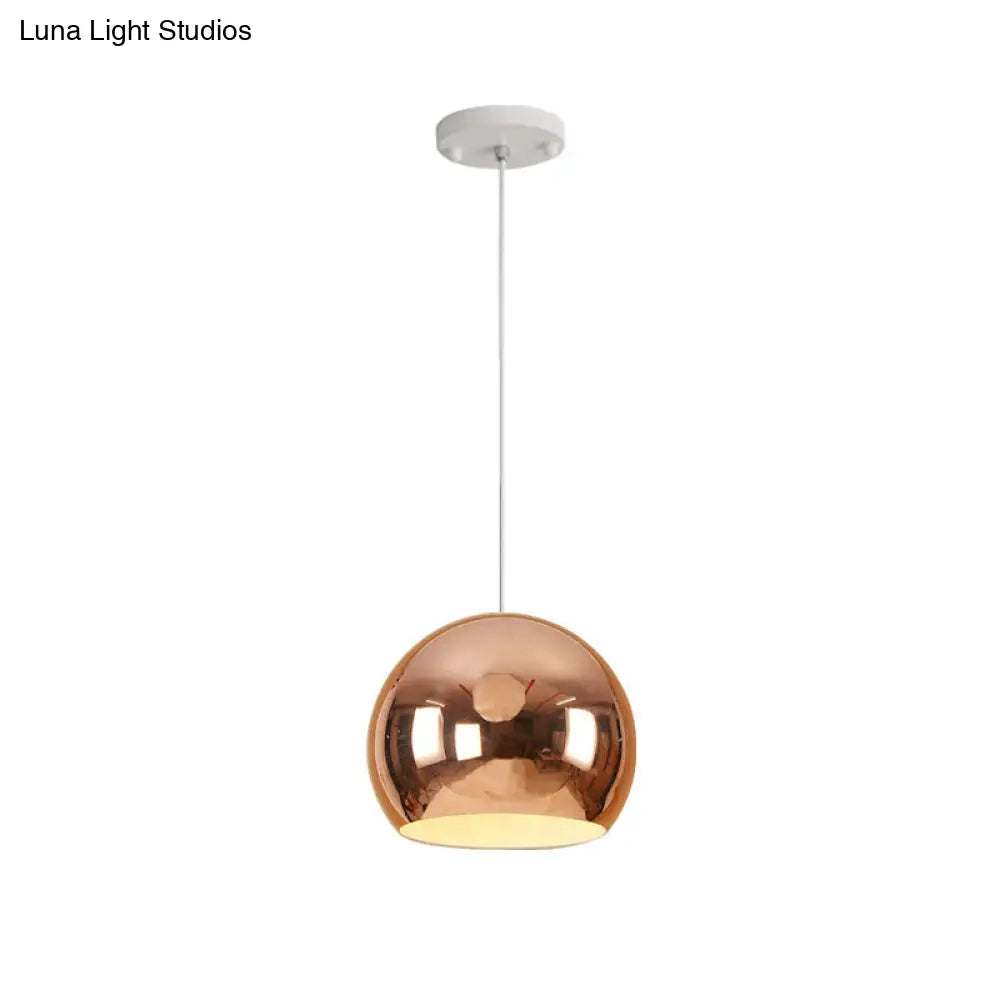 I suggest the following improved product title: "Nordic Iron Globe Pendant Light - 1 Light Chrome/Rose Gold Ceiling Fixture