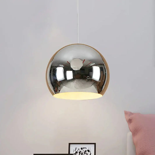 I suggest the following improved product title: "Nordic Iron Globe Pendant Light - 1 Light Chrome/Rose Gold Ceiling Fixture