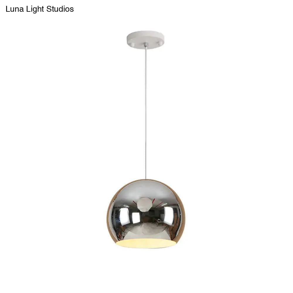 I suggest the following improved product title: "Nordic Iron Globe Pendant Light - 1 Light Chrome/Rose Gold Ceiling Fixture