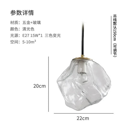 Ice Cube Lava FRP Pendant Light, Adjustable 3-Color - Decorbites