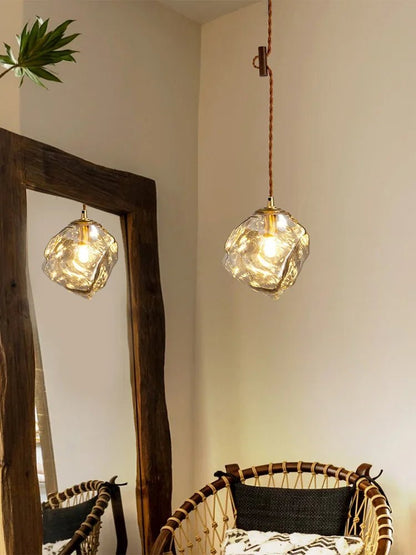 Ice Cube Lava FRP Pendant Light, Adjustable 3-Color - Decorbites