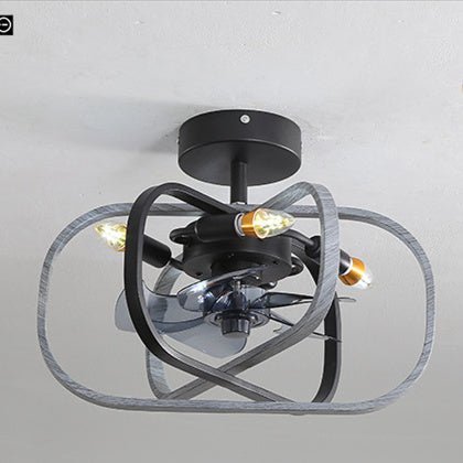 Metal Nordic Fan Lamp