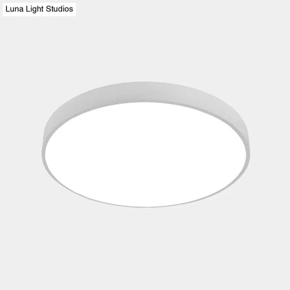 DecorBites™ DecorBites™ Illuminate Your Pathway: Round Nordic LED Flush Mount Ceiling Light with Acrylic Diffuser