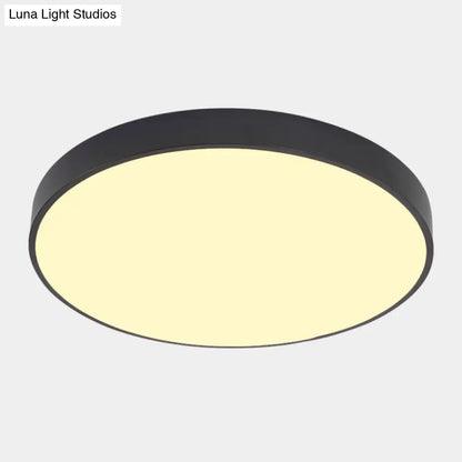 DecorBites™ DecorBites™ Illuminate Your Pathway: Round Nordic LED Flush Mount Ceiling Light with Acrylic Diffuser