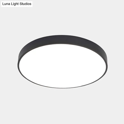 DecorBites™ DecorBites™ Illuminate Your Pathway: Round Nordic LED Flush Mount Ceiling Light with Acrylic Diffuser