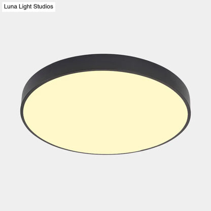 DecorBites™ DecorBites™ Illuminate Your Pathway: Round Nordic LED Flush Mount Ceiling Light with Acrylic Diffuser