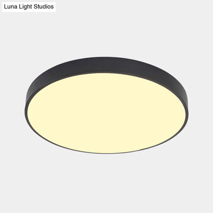 DecorBites™ DecorBites™ Illuminate Your Pathway: Round Nordic LED Flush Mount Ceiling Light with Acrylic Diffuser