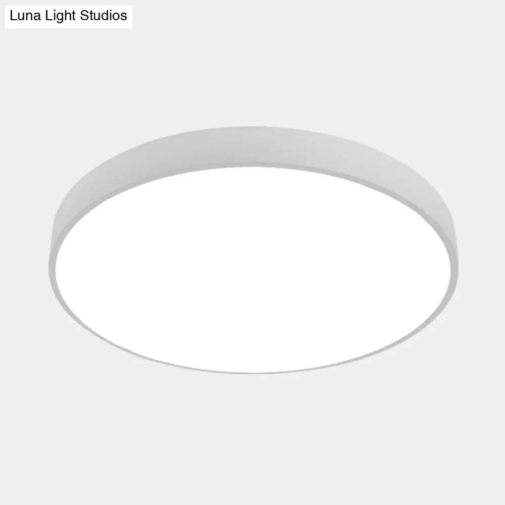 DecorBites™ DecorBites™ Illuminate Your Pathway: Round Nordic LED Flush Mount Ceiling Light with Acrylic Diffuser