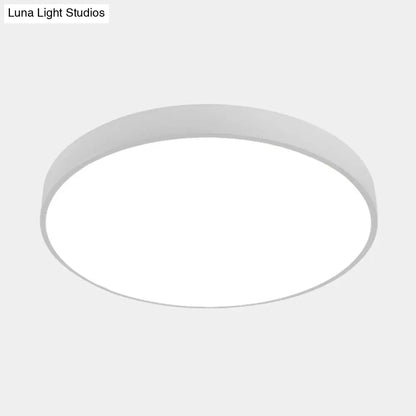 DecorBites™ DecorBites™ Illuminate Your Pathway: Round Nordic LED Flush Mount Ceiling Light with Acrylic Diffuser