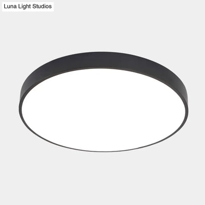 DecorBites™ DecorBites™ Illuminate Your Pathway: Round Nordic LED Flush Mount Ceiling Light with Acrylic Diffuser