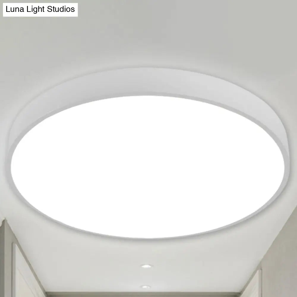 DecorBites™ DecorBites™ Illuminate Your Pathway: Round Nordic LED Flush Mount Ceiling Light with Acrylic Diffuser