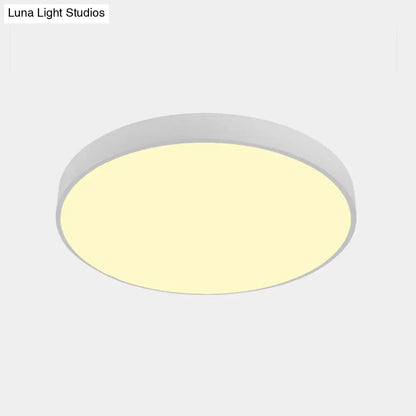 DecorBites™ DecorBites™ Illuminate Your Pathway: Round Nordic LED Flush Mount Ceiling Light with Acrylic Diffuser