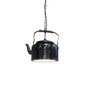 Industrial Art Deco Kettle Pendant Light Fixture - Metal Hanging Lamp