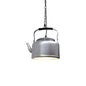 Industrial Art Deco Kettle Pendant Light Fixture - Metal Hanging Lamp