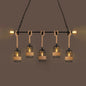 Industrial Birdcage Pendant Lighting with Natural Rope - 3/5 Bulbs, Black - Ideal for Restaurants and Lofts"

Note: The revised title has been shortened while still incorporating relevant keywords for SEO optimization.