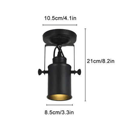 Industrial black and gold wrought iron spotlight with matte finish for living room decorbites black wrought iron spotlight