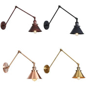 Industrial wall sconce with adjustable arms and conical shades in decorbites black copper vintage finishes for bedroom decor