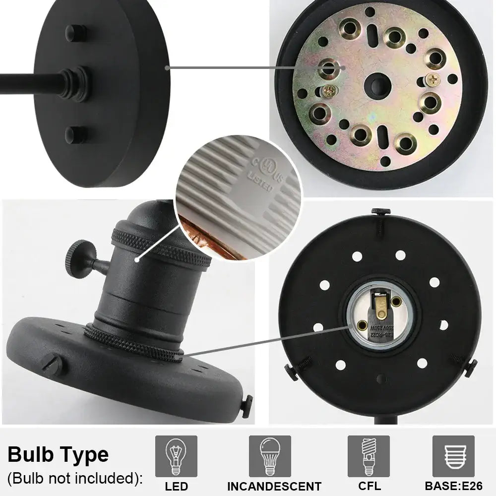 Industrial black glass canopy wall sconce with matte finish and adjustable mounting for decorbites industrial glass decor