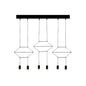 Industrial Black Hexagonal/Long Column Pendant Light - Modern 3D Structure with 4/6/8 Heads - Ideal for Dining Room