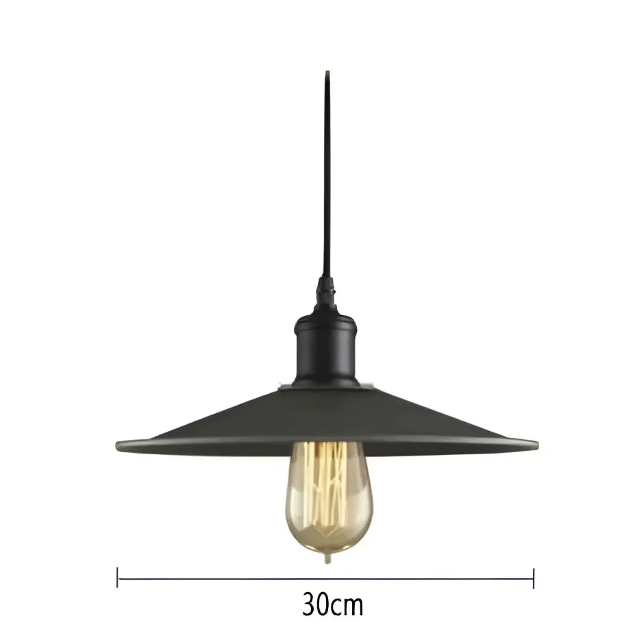 Black metal pendant lights with vintage edison bulb decorbites industrial iron pendant for kitchen lighting